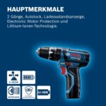 Bosch Professional GSB 12V-15 Akku-Schlagbohrschrauber – 2x 2.0Ah + Ladegerät – Bild 6