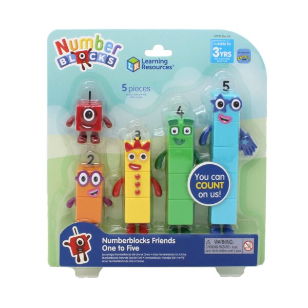 Learning Resources Numberblocks Eins bis Fünf – Offizielle Sammelfiguren mit beweglichen Armen