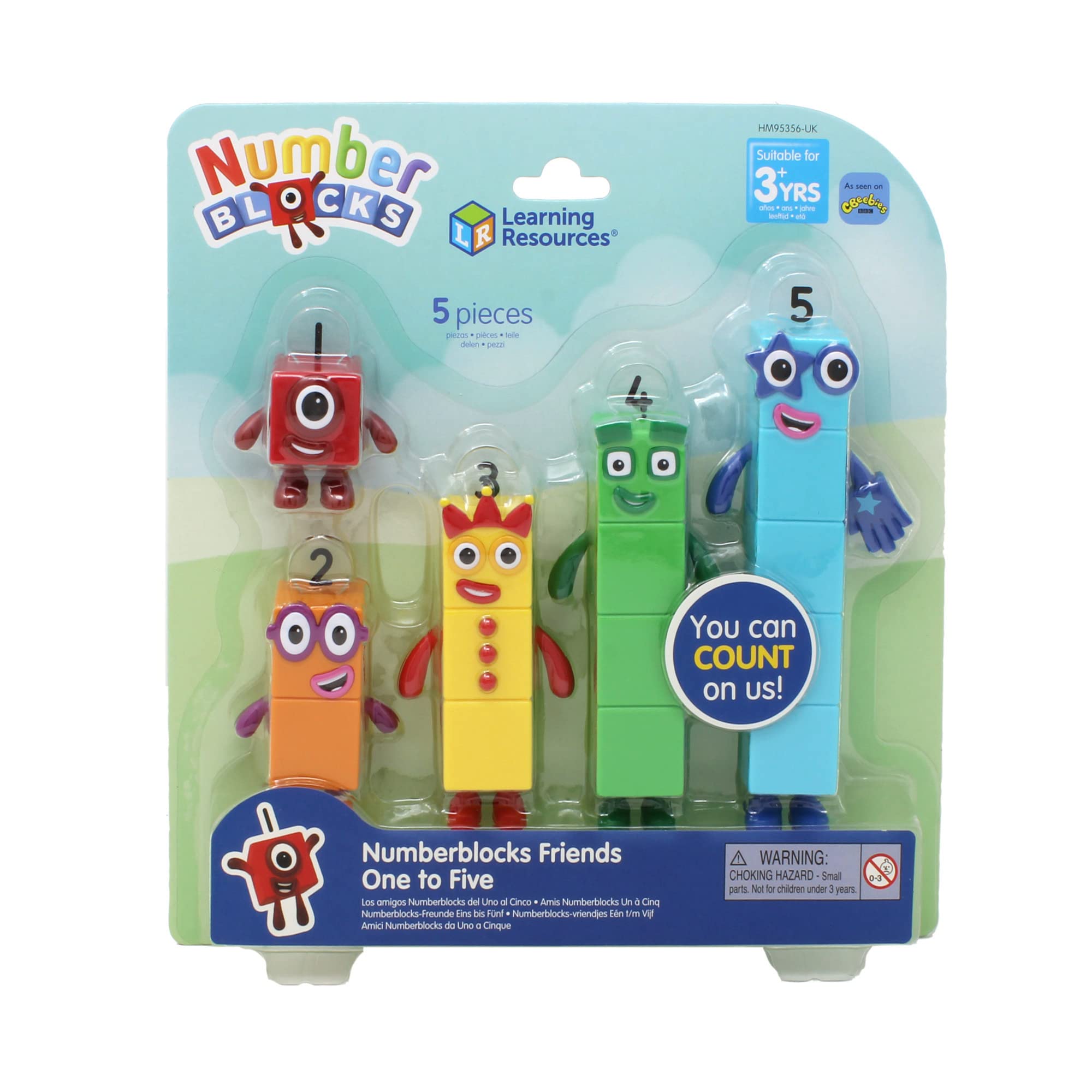 Learning Resources Numberblocks Eins bis Fünf – Offizielle Sammelfiguren mit beweglichen Armen