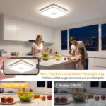 32 cm LED Deckenleuchte 24W Dimmbar mit APP – Smart Badezimmerlampe IP44 für alle Räume – Bild 7
