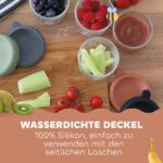 Béaba Glas-Portionsbehälter 150 ml Set mit 6 Behältern – Bruchsicheres Glas für Babynahrung – Bild 5