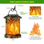 GEARLITE Solar Laternen 2er Set – Flammeneffekt LED Solarleuchten IP65 für Garten & Balkon – Bild 2
