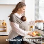 Momcozy Ring Sling Tragetuch 3,6–15 kg – Ergonomisches Babytragen ab Geburt – Bild 2
