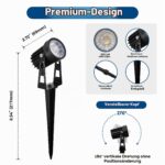 MALORY LED Gartenbeleuchtung 6er Set – 16,5 m Gartenleuchten mit Transformator & IP65 Schutz – Bild 3