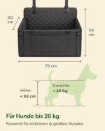 Knupis Hundeautositz für Rückbank – Sicherer Autoschutz für mittlere & grosse Hunde – Bild 5