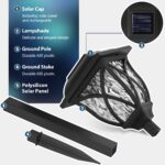 GIGALUMI 6er Set Solar Gartenleuchten – Warmweisses LED Licht mit Wellenmuster für Aussen – Bild 4