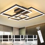 ZMH LED Deckenlampe 82 cm dimmbar mit Fernbedienung – Modernes Design für Wohnzimmer & Schlafzimmer