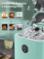 FOHERE Eiswürfelmaschine 14 kg – Kompakte Ice Maker mit 2 Grössen & Selbstreinigung – Bild 4
