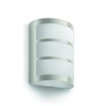 Philips Python LED-Wandleuchte Aussenbereich 5,5W – Warmweiss IP44 Silber