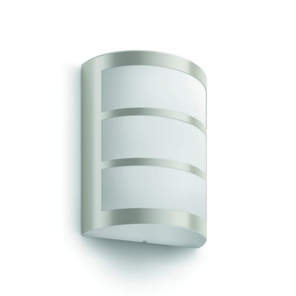 Philips Python LED-Wandleuchte Aussenbereich 5,5W – Warmweiss IP44 Silber