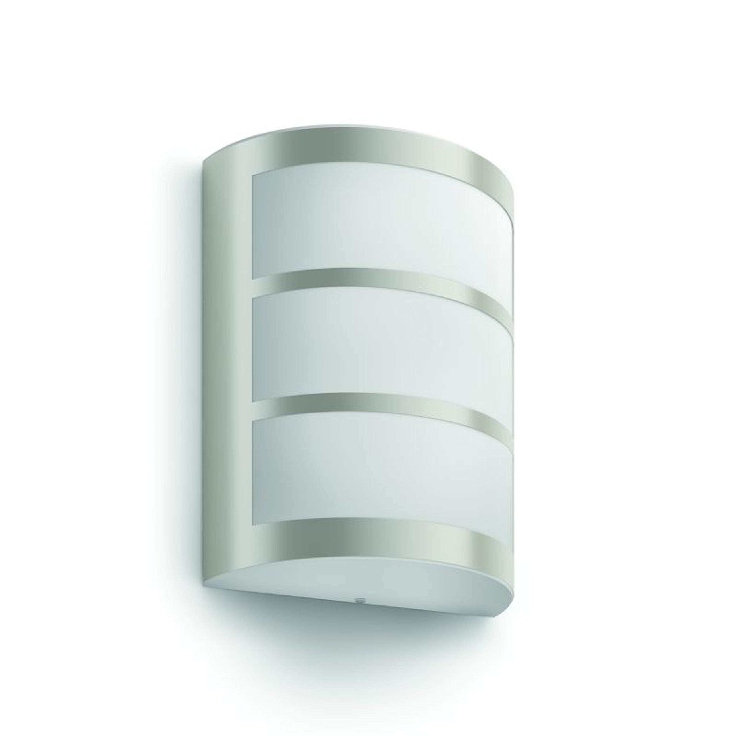 Philips Python LED-Wandleuchte Aussenbereich 5,5W – Warmweiss IP44 Silber