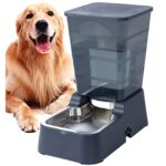 5L Automatischer Hundewasserspender mit Edelstahlschüssel – Gravitationsprinzip für Hunde & Katzen