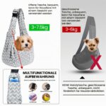 VGECEE Hundetragetasche bis 7.5 kg – Ergonomischer Hunderucksack mit Sicherheitssystem – Bild 6