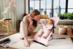 Kinderkraft MIMI Babywippe – Skandinavisches Design mit Spielbügel für Neugeborene – Bild 2