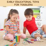 Baeroly Montessori Holz-Sortierbox – Farb- & Formenlernspiel für Kleinkinder 12–36 Monate – Bild 4