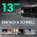 DCA 20V Akku-Schlagbohrschrauber 40 Nm – Profi-Bohrmaschine mit 22500 Schlägen/min – Bild 5