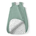 lulumoon Baby Schlafsack Musselin 0.7TOG 80cm – Sommerschlafsack für 9-15 Monate