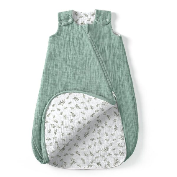lulumoon Baby Schlafsack Musselin 0.7TOG 80cm – Sommerschlafsack für 9-15 Monate