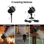MOSSNDAR LED Projektor mit 16 HD Folien – Wasserdichte Weihnachts- & Halloween Deko für Innen & Aussen – Bild 5