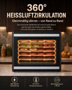JUMMICO Dörrautomat mit 6 Edelstahl-Tabletts & 10 Programme – Temperatur 35–75 °C – Bild 5