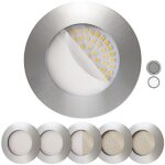 Scandinavian home Lysea 6er LED Einbaustrahler 230V 4,5W – Warmweiss für Bad & Wohnraum