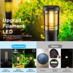 Ainostone Solarleuchten 4er Set 900mAh – Warmweiss Gartenbeleuchtung IP65 Winterfest – Bild 2