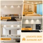 Aulaiyi LED Einbaustrahler 230V 5.5W IP44 Dimmbar – 6er Set Deckenspots Warmweiß – Bild 9