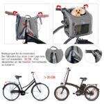 BABEYER Hundefahrradkorb mit 4 Türen & Mesh-Fenster – Erweiterbarer Transportrucksack für kleine Hunde – Bild 4