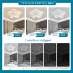 Sky angle LED Deckenleuchte Dimmbar mit Fernbedienung – Moderne Wohnzimmerlampe mit Farbwechsel – Bild 2