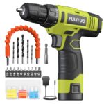 PULITUO 12V Akku-Bohrmaschine mit Li-Ion Akku & 21+1 Drehmomenteinstellung