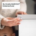 BABYGO Magnetisches Schrankschloss Set – 10 Schlösser, 8 Eckenschutz, 2 Schlüssel für sichere Schränke – Bild 4