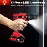 21V Akkubohrer-Set mit 2 Akkus & 29-teiligem Zubehör – 45Nm Drehmoment für Haus & Heimwerk – Bild 7
