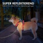 PHOEPET Hundegeschirr M Anti-Zug mit Griff – Verstellbar & Reflektierend für Mittelgrosse Hunde – Bild 4