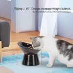 vootun Erhöhter Katzennapf mit 15° Neigung – Anti-Erbrechen Fressnapf für Katzen & kleine Hunde – Bild 2
