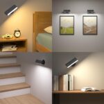YiLaie LED Wandleuchte mit 4000mAh Akku – Kabellose Leselampe mit Touch & Fernbedienung – Bild 7