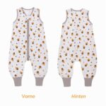 Miracle Baby Sommerschlafsack mit Füssen 0.5 Tog – 100% Baumwolle für Neugeborene bis 4 Jahre – Bild 6