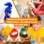 Science4you Kerzen Atelier – Kerzen selber machen Set mit 12 Experimenten für Kinder ab 8 – Bild 6