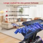 UNINELL HOME Akku Staubsauger 55 kPa/650W – Kabellos mit 70 Min Laufzeit & Anti-Tangle-Bürste – Bild 4