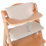 hauck 2-tlg. Deluxe Sitzkissen für Alpha Hochstuhl – Komfortable Sitzauflage Beige
