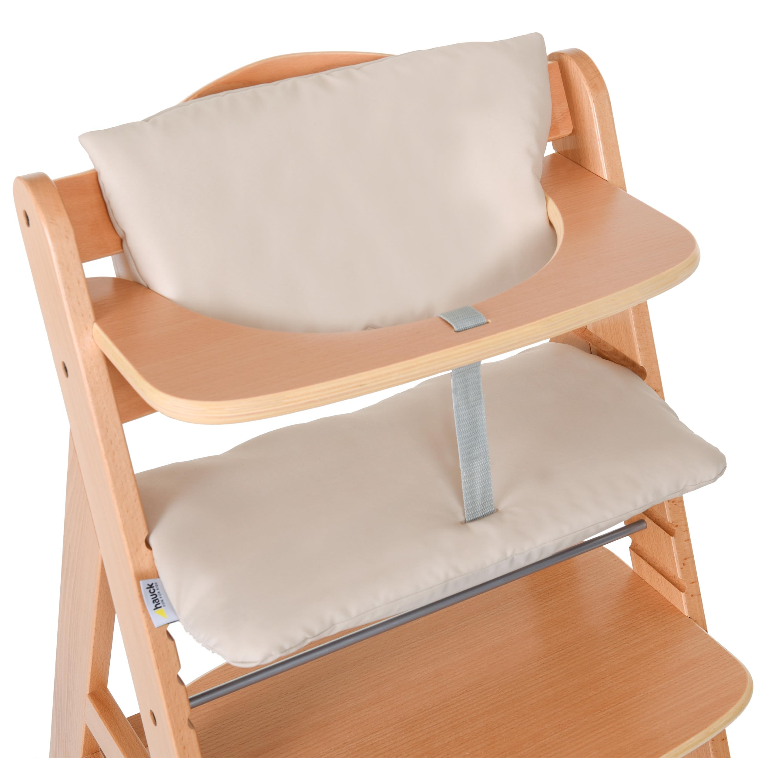 hauck 2-tlg. Deluxe Sitzkissen für Alpha Hochstuhl – Komfortable Sitzauflage Beige