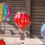 Festive Lights 44cm Heissluftballon Solar-Gartenleuchte – Warmweisse LED-Laterne für Aussen – Bild 7