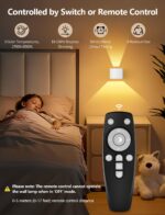 GeyouLux 6000mAh Akku-Wandleuchte mit Bewegungsmelder & Fernbedienung – 4er Set – Bild 7