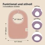 KeaBabies 8er-Pack Bio-Baumwolle Baby Lätzchen – Saugfähig & Maschinenwaschbar – Bild 2