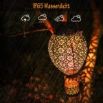 JOYCREATOR Solarlaterne 2er Set – IP65 Heissluftballon Design für Garten & Balkon – Bild 2
