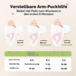 3er-Pack Bio-Pucksack 0-3 Monate – IHDI-zertifiziert, atmungsaktiv & ergonomisch – Bild 6
