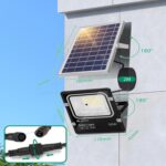Aigostar Solar LED Strahler 50W mit Fernbedienung – Dimmbar, 3 Farbtemperaturen, IP66 – Bild 7