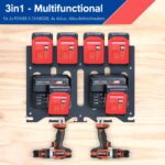 TOPOWN 3-in-1 Wandhalterung für Einhell – Akkuhalter, Ladegeräthalterung & Werkzeugregal – Bild 4