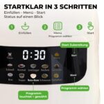 VELANI Mini Reiskocher 0,8L mit 10 Programmen – Multikocher für kleine Küchen – Bild 4