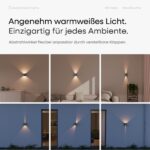 Scandinavian home Lysea LED Wandleuchte – IP65 Aussenleuchte mit einstellbarer Helligkeit – Bild 4