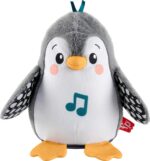 Fisher-Price Wackelnder Pinguin – Interaktives Plüschspielzeug mit Musik für Babys ab Geburt